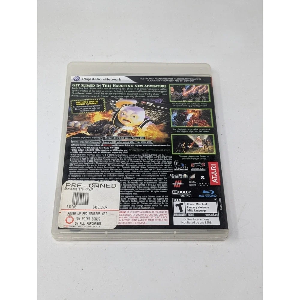 Ghostbusters The Video Game PS3 Sony PlayStation 3 Action Adventure CIB Complete